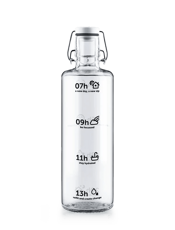 [SB10-29] Glasflasche "Stay hydrated" 1 Liter