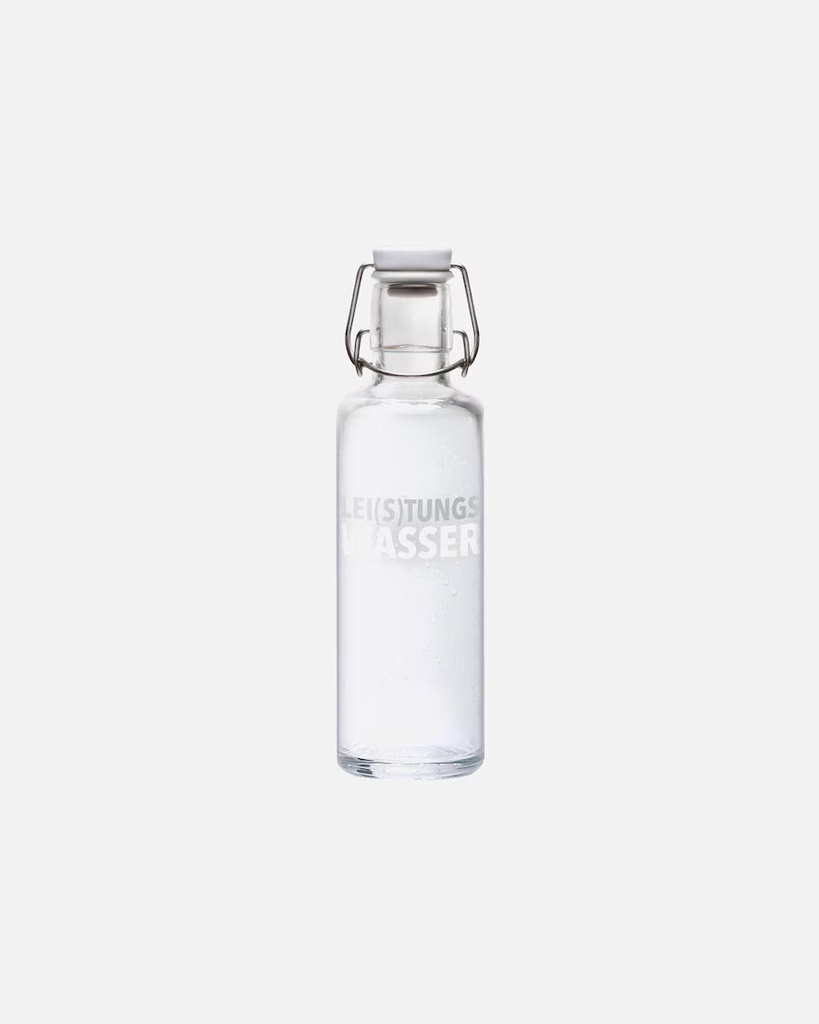 [SB2G06-03] Glasflasche "Lei(s)tungswasser" 0,6 Liter