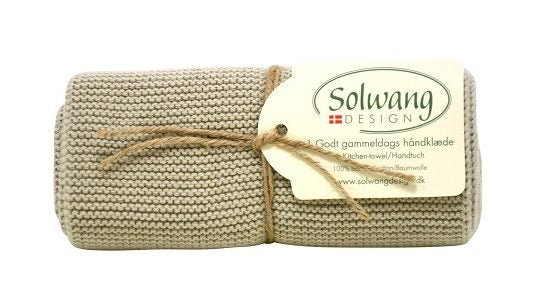Gestricktes Gästehandtuch und Küchentuch BIO