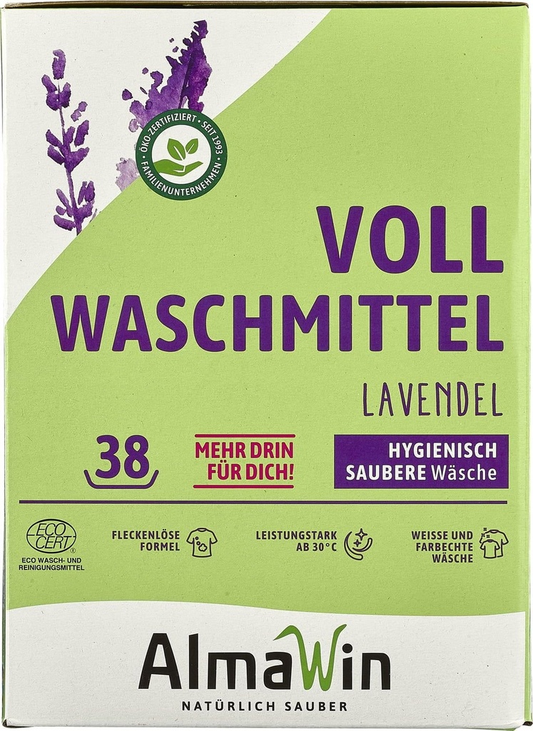[203447] Hautfreundliches Vollwaschmittel Lavendel (1,08 KG)