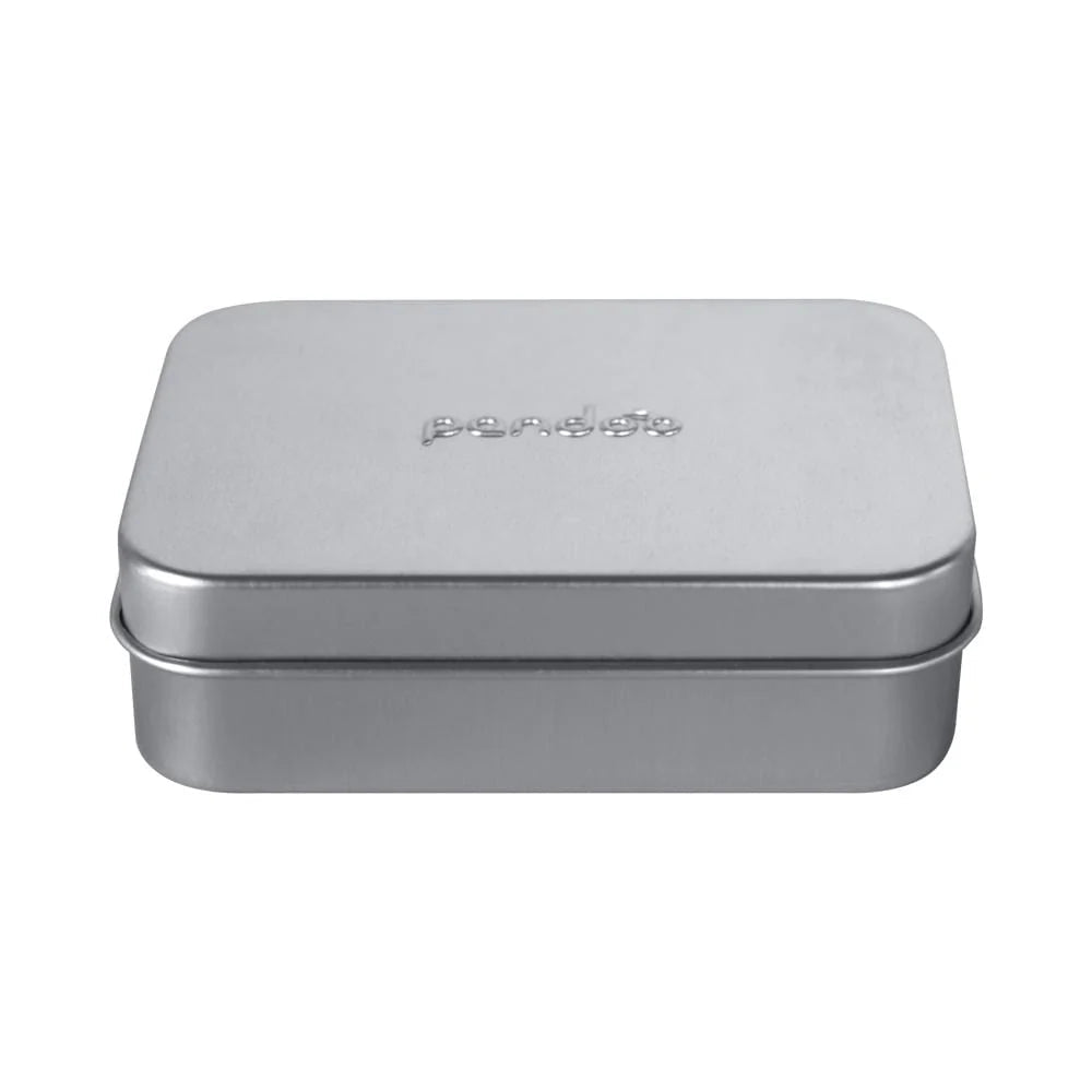 Seifendose aus Aluminium mit Abtropfgitter