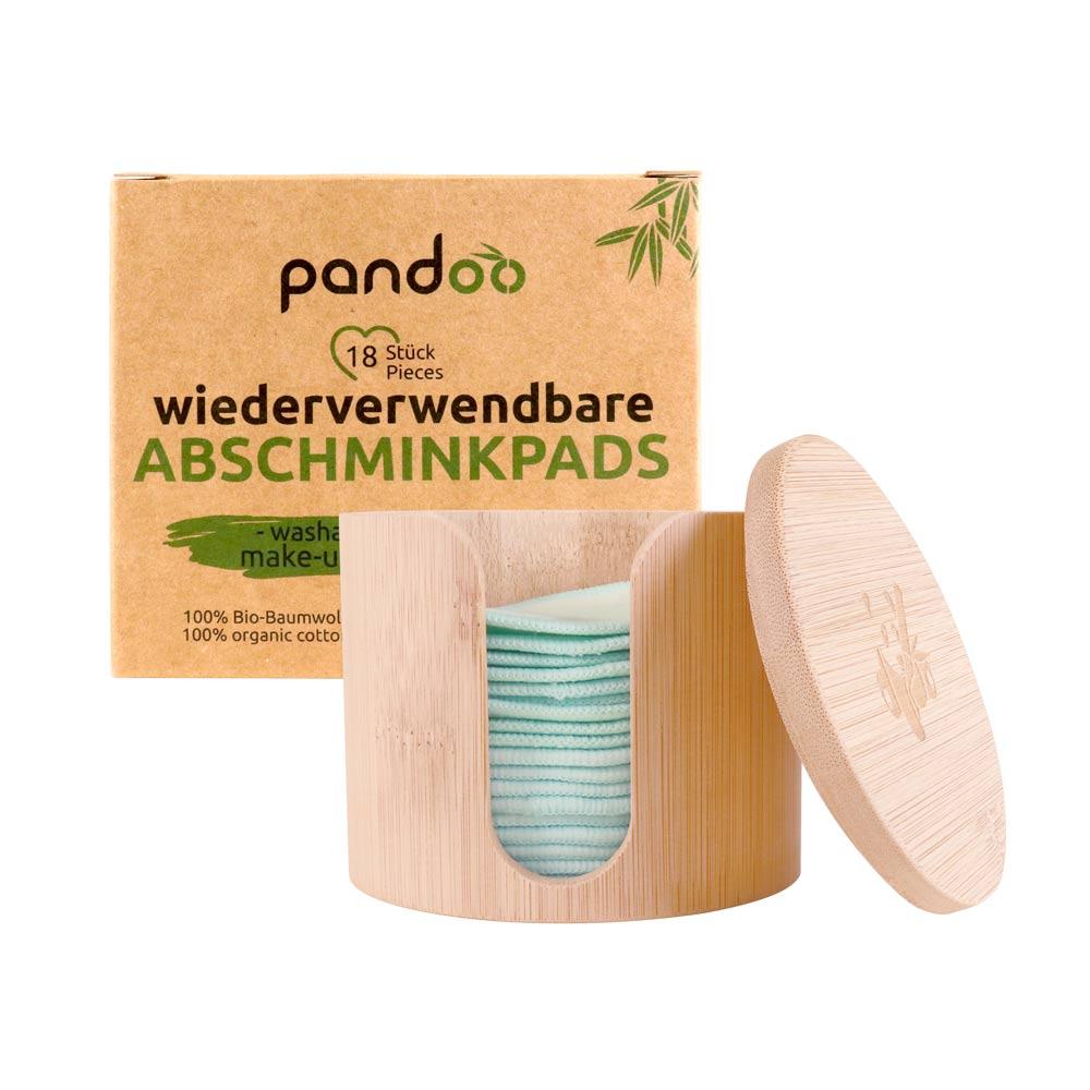 18 wiederverwendbare Abschminkpads 100% Bio Baumwolle