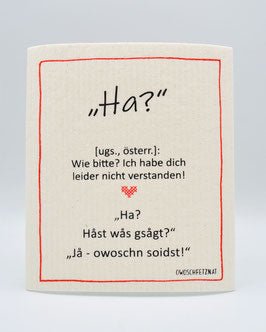 Gabriela Mayrhofer Mundart "Ha?"