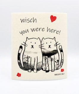 Katze Frieda  "wisch you were here"