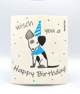 Lucky Dog "Happy Birthday" blau