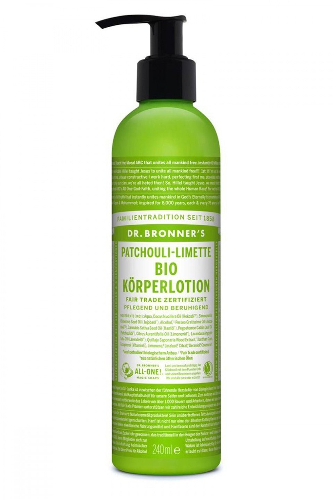 Bio Körpermilch Patchouli Limette