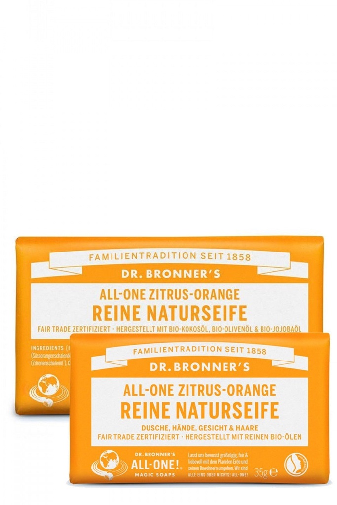 Seifenstück Zitrus Orange