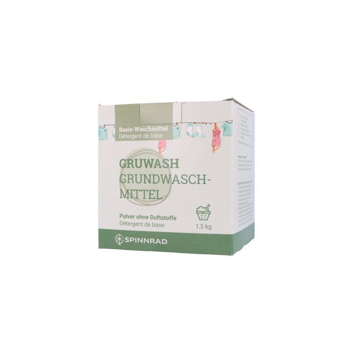 Gruwash - Grundwaschmittel Pulver, 1,5 kg