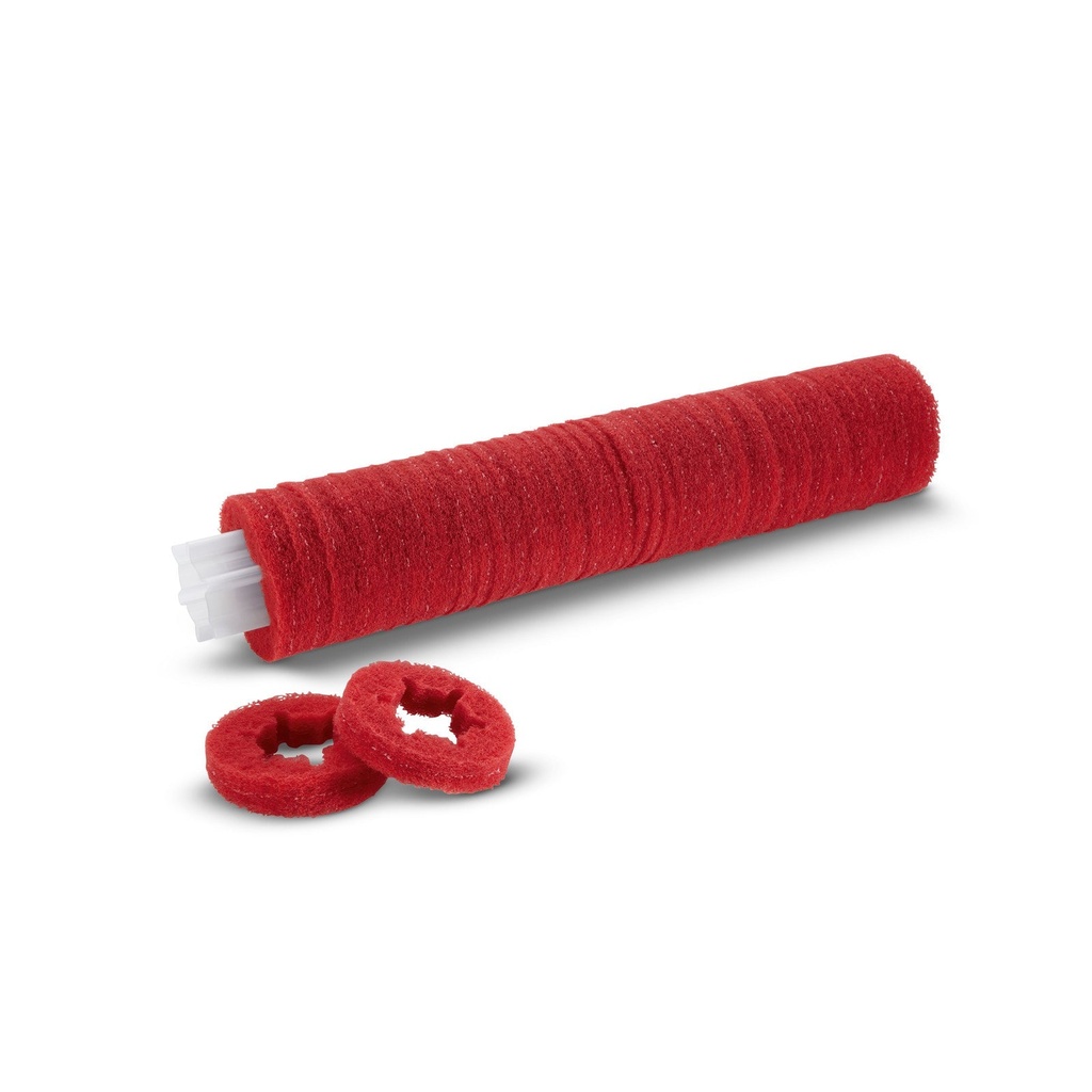 [6.369-726.0] Walzenpad auf Hülse, Mittel, Rot, 400 mm