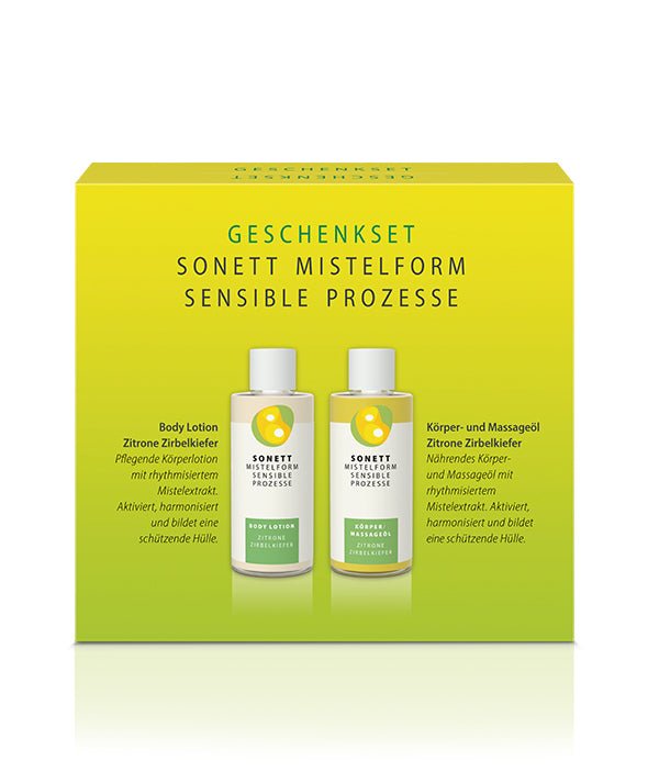 Geschenkset Mistelform Zitrone Zirbelkiefer
