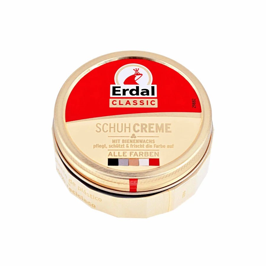 Schuhcreme Dose farblos