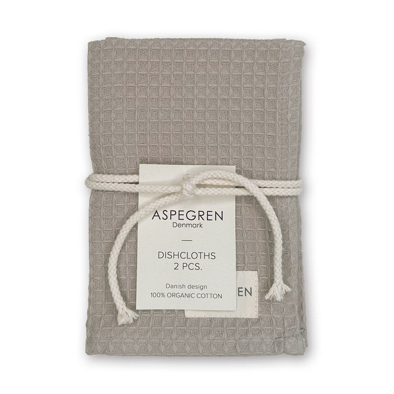 [4323] Geschirrtuch - Bio-Baumwolle - 2er Set - North Steel Gray