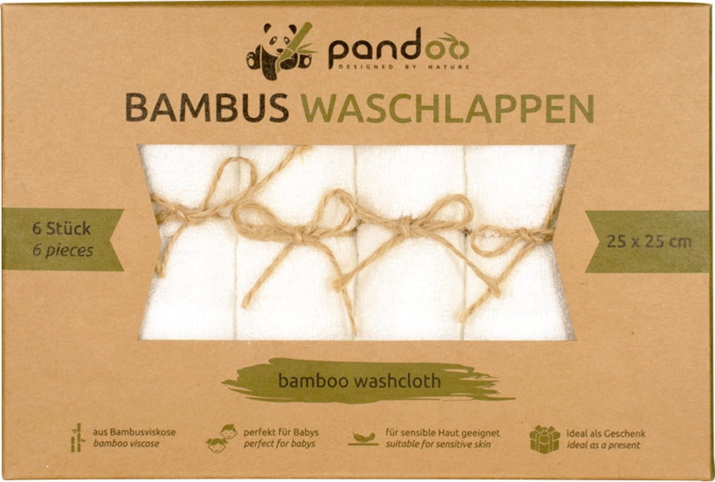 Waschlappen Set aus Bambusviskose