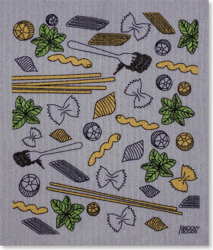 Ökologisches Spültuch Design Pasta