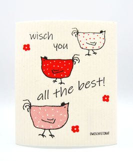 [01-AB-03] Henne Berta "All the best" rot