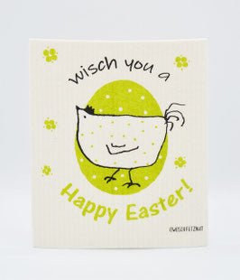 [SKU-152] Henne Berta "Happy Easter" grün